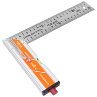 Угольник Sturm! с уровнем и карандашом, стальной, 250мм цены в Воронеже