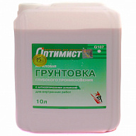 Грунтовка Оптимист G107 (салатовая этикетка), для внутренних работ, глубокого проникновения,10 л цены в Воронеже