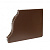 Заглушка желоба водосточного 86х120мм, левая, RAL 8017 коричневый