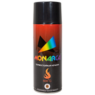Эмаль аэрозольная термостойкая Monarca, черная 520мл, +600'C цены в Воронеже
