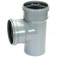 Тройник канализационный d 110х110х110мм, угол 90° цены в Воронеже