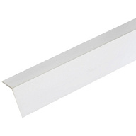 Уголок ПВХ 20 х 20 х 2700мм, белый цены в Воронеже