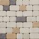 Плитка тротуарная прессованная "Старый город" 3 формы, белая, 60мм, (12,67м2/уп) фото №1