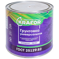 Грунт ГФ-021 Krafor, красно-коричневый, 1.8кг цены в Воронеже