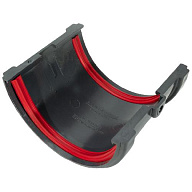 Соединитель желобов водосточных Grand Line d-120мм, графит цены в Воронеже