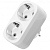 Разветвитель UNIVersal, 2-местный, 16А, с заземлением, белый