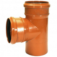 Тройник канализационный наружный d 110х110х110мм, угол 90° цены в Воронеже