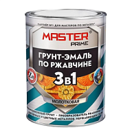 Грунт-эмаль 3 в 1 Farbitex Master, с молотковым эффектом, шоколадный, 0.9л цены в Воронеже