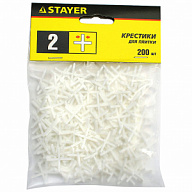 Крестики для плитки Stayer, 2мм, 200шт/упак цены в Воронеже