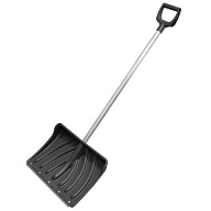 Лопата для уборки снега Крепыш, пластмассовая, алюминиевый черенок, 465мм х 340мм цены в Воронеже