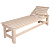 Лежак с регулируемой спинкой, 1800мм х 550мм х 445мм, липа