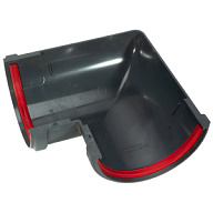 Угол желоба водосточного Grand Line, d-120/90градусов, графит цены в Воронеже