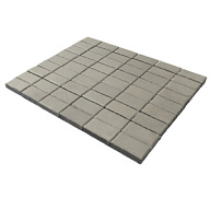 Плитка тротуарная прессованная "Брусчатка", ЯрСтрой, серая, 60х100х200мм, послойно, 44шт/0.88м2 цены в Воронеже