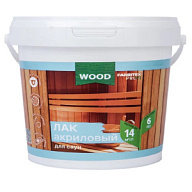 Лак акриловый Farbitex профи wood, для саун, матовый, 1кг цены в Воронеже