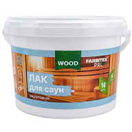 Лак акриловый Farbitex профи wood, для саун, матовый, 2.5кг цены в Воронеже