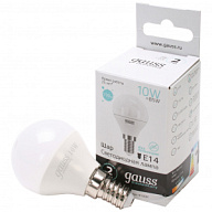 Лампа светодиодная Gauss Elementary, шар, 10Вт, Е14 4100К цены в Воронеже