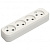Колодка удлинителя UNIVersal, 4-местная, без заземления, белая