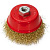 Щетка-крацовка чашечная, для дрели, d 14мм, 100мм