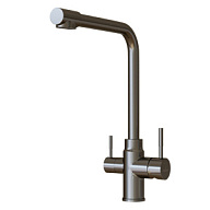 Смеситель Mixline MLSS-0320BL, для кухни, графит цены в Воронеже