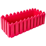 Кашпо Лардо, квадратное, прямоугольное 468х188х160, пластик, ярко-красный цены в Воронеже