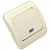 Выключатель скрытой проводки Makel Mimoza, 1-клавишный, 10А, с индикатором, кремовый