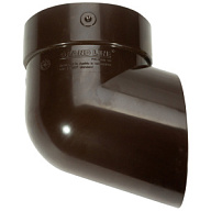 Колено водосточное сливное Grand Line, d-90, коричневый цены в Воронеже