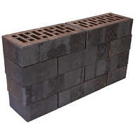 Кирпич лицевой керамический Старооскольский Recke Krator, черный (Art 5-32-00-2-12), рельефный, 1,0НФ, М200-250, (480шт, упаковка) цены в Воронеже