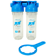 Фильтр двойной стандарт Аквабрайт АБФ-2, Slim Line 1/2 цены в Воронеже