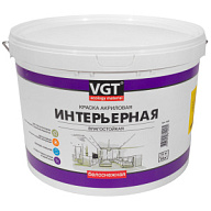 Краска водно-дисперсионная VGT АК-2180, интерьерная, акриловая, 15кг цены в Воронеже