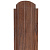 Штакетник металлический, 105 х 1500мм, Print Premium Antique Wood, П-образный