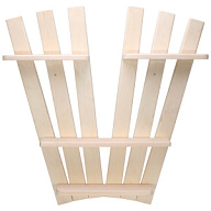 Все для Полка настенная, для бани, V-образная, трехъярусная, 650х600мм цены в Воронеже