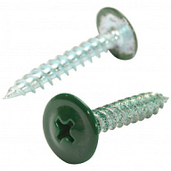 Саморез с прессшайбой 4.2 х 25, RAL 6005 зеленый мох, острый, пакет 50 шт/упак цены в Воронеже