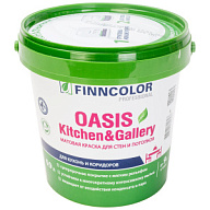 Краска водно-дисперсионная Finncolor Oasis Kithen/Gallery, для стен и потолка, матовая, база А, 0.9л цены в Воронеже