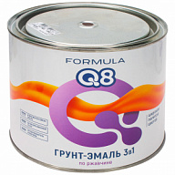 Грунт-эмаль по ржавчине 3в1, FORMULA Q8, коричневая, 1.9л цены в Воронеже