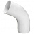 Колено трубы водосточной d-90, RAL 9003 белый