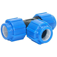 Тройник ПНД соединительный, ДУ32 х ДУ32 х ДУ32, разъемный цены в Воронеже