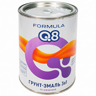 Грунт-эмаль по ржавчине 3в1, FORMULA Q8, серая, 0.9л цены в Воронеже