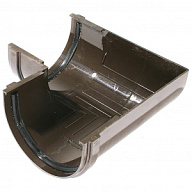 Угол желоба водосточного Дёке Premium, 90', универсальный, шоколад цены в Воронеже