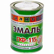 Эмаль ПФ-115 Палитра, красный, 0.9кг цены в Воронеже