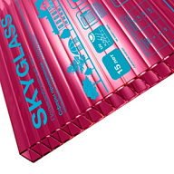 Поликарбонат Кинпласт Skyglass, 10 х 2100 х 12000мм, красный, 12 метров рулон цены в Воронеже