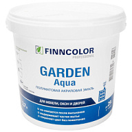 Эмаль акриловая Finncolor Garden Akva белая, полуматовая, база А, 2.7 л цены в Воронеже
