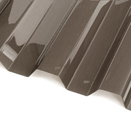 Поликарбонат Kinplast, профилированный 0.8 x 1050 x 2000мм, бронзовый цены в Воронеже