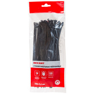 Хомут нейлоновый Rexant, 3.6х200мм, черный, 100шт/уп. цены в Воронеже