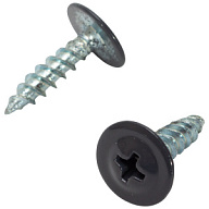 Саморез с прессшайбой 4.2 х 16, RAL 7024 серый графит, острый, весовой, ~ 66шт в 100г цены в Воронеже