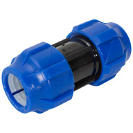 Муфта ПНД соединительная, ДУ20 х ДУ20, компрессионная цены в Воронеже