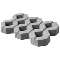 Плитка тротуарная прессованная "Камень газонный", Зенит Черноземье, 600х400х80мм, серая, 0.24м2/шт. цены в Воронеже