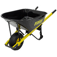 Тачка садово-строительная Denzel, 1-колесная, пневмо, 140л, 230кг цены в Воронеже