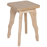 Табуретка с резными ножками, 300мм х 300мм х 420мм, липа цены в Воронеже