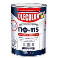 Эмаль ПФ-115 Olecolor, голубой, 0.8кг цены в Воронеже