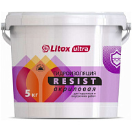 Гидроизоляция Ultra Resist Литокс, акриловая, 5кг цены в Воронеже